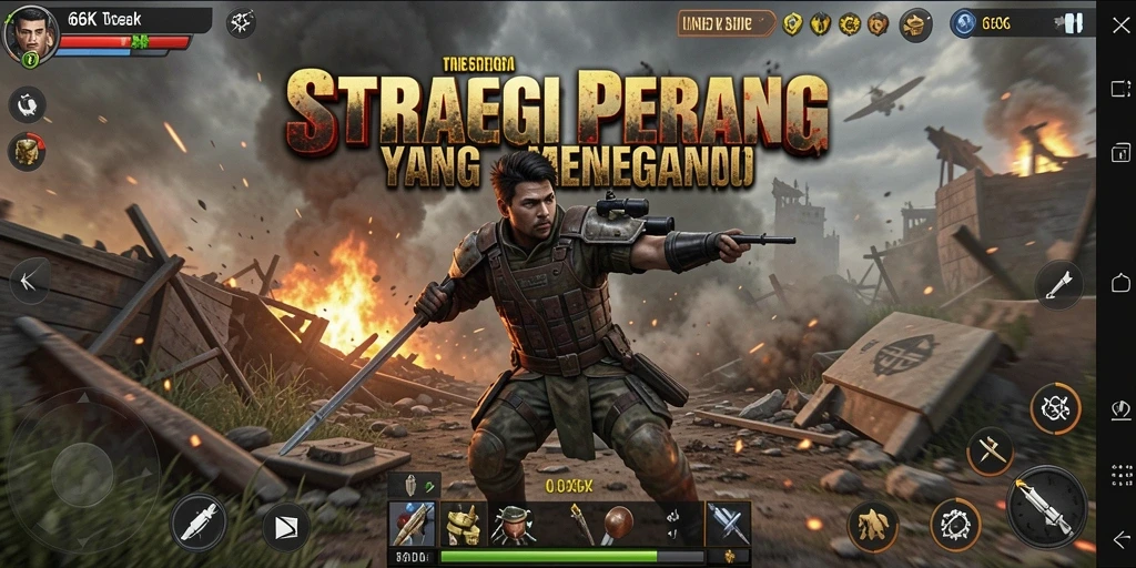 Gameplay mendebarkan dengan strategi dan pertarungan epik.