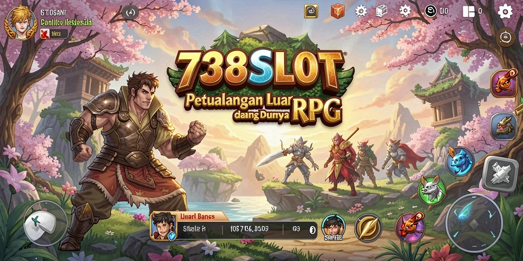 Tampilan dari gameplay RPG yang memukau dan mendebarkan di 738SLOT.