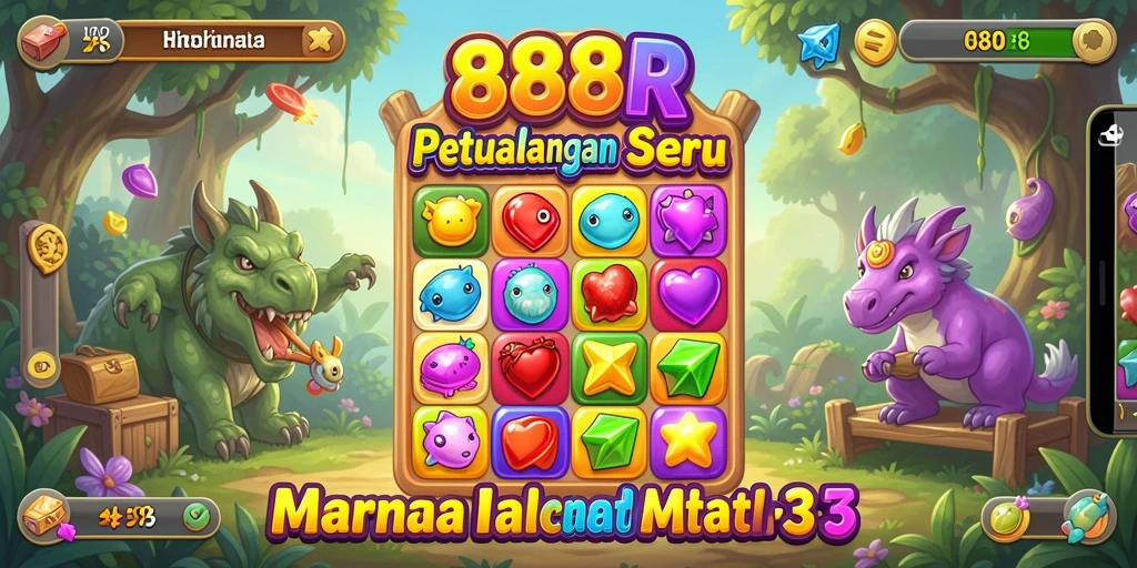 Gameplay seru 888R dalam aksi Match-3 yang menantang.