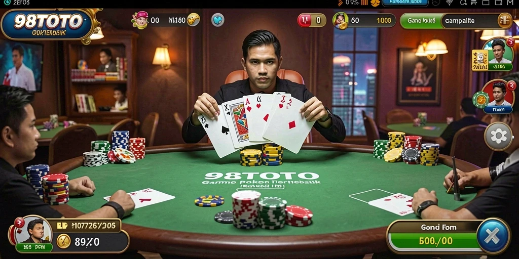Gambaran gameplay menarik dari 98TOTO yang penuh aksi Poker.
