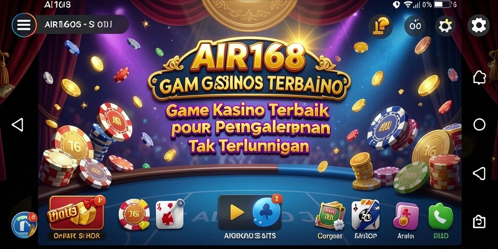Screenshot dari gameplay kasino yang mendebarkan di AIR168.