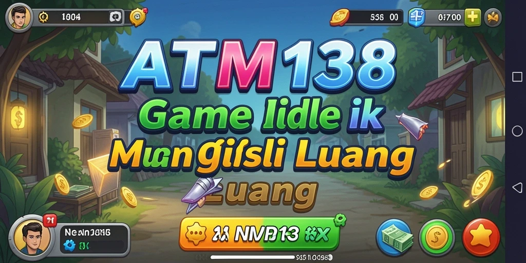 Screenshot gameplay <strong>ATM138</strong> yang menunjukkan kemajuan dan pengumpulan sumber daya.
