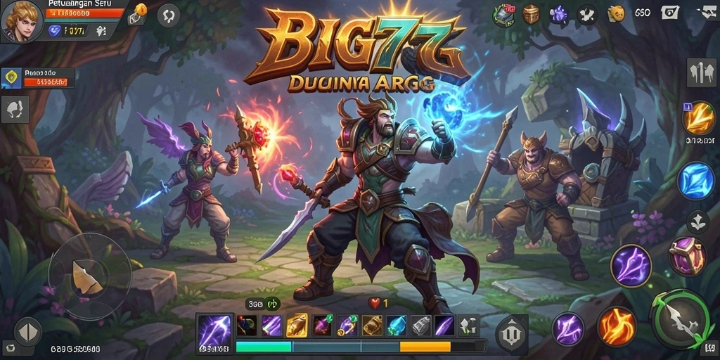 Tampilan gameplay menakjubkan di BIG77 dengan aksi ARPG yang seru.