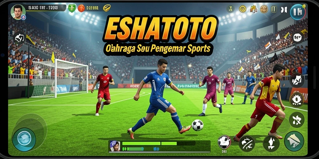 Tampilan screenshot <strong>ESHATOTO</strong> yang menunjukkan aksi olahraga yang mendebarkan.