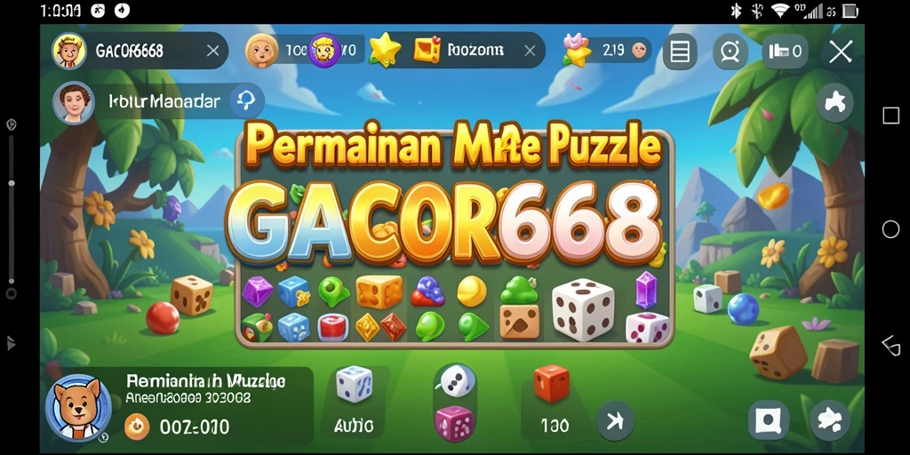 Menampilkan gameplay GACOR668 dengan tantangan puzzle yang menarik.