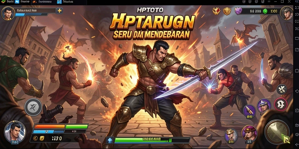 Tampilan gameplay HPTOTO yang intens dan mendebarkan.