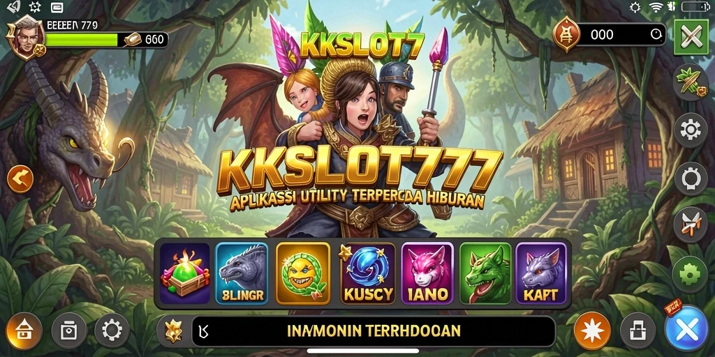 Tampilan antarmuka KKSLOT777 yang menyenangkan dan intuitif.
