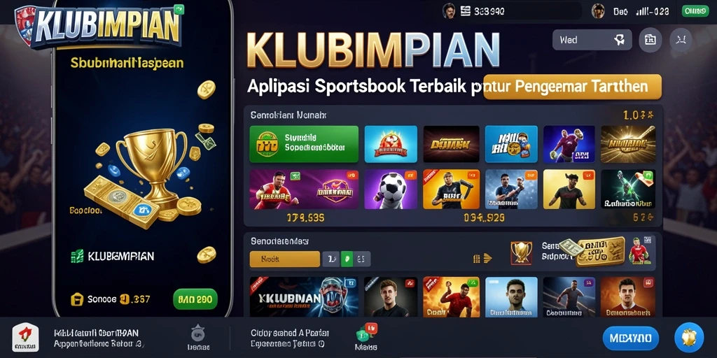 Tampilan utama gameplay dalam KLUBIMPIAN yang menarik.