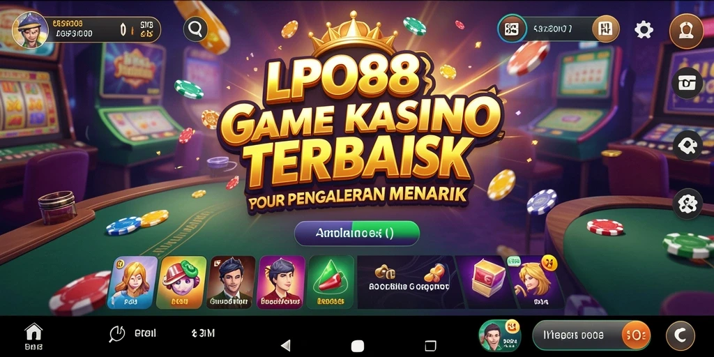 Screenshot gameplay LPO88 menampilkan suasana kasino yang mendebarkan.