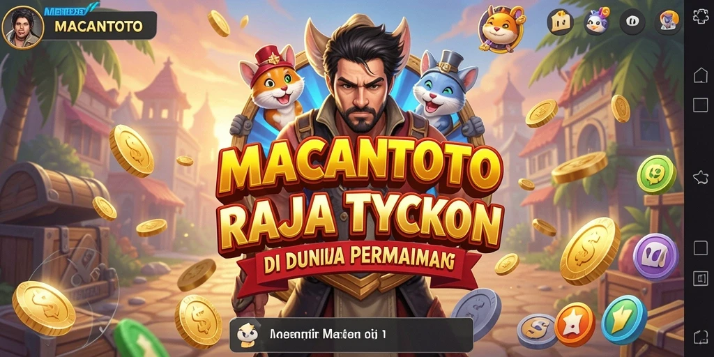 Screenshot utama MACANTOTO menampilkan gameplay Tycoon yang imersif dan menarik.