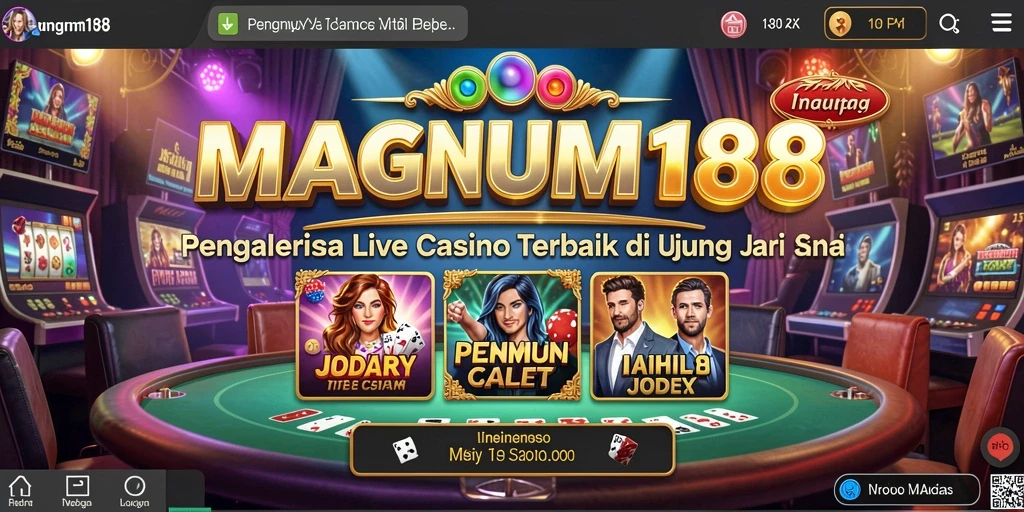Tampilan gameplay Live Casino yang mengesankan dan interaktif.