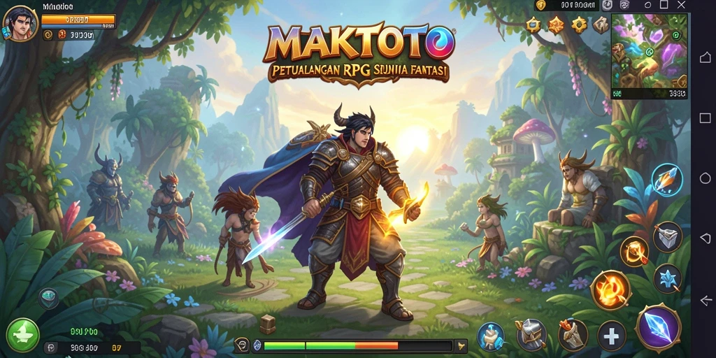 Tampilan gameplay RPG yang mendebarkan dan penuh aksi.