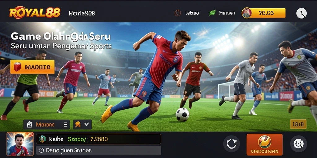 Tampilan menarik dari gameplay <strong>ROYAL88</strong> yang penuh aksi olahraga.
