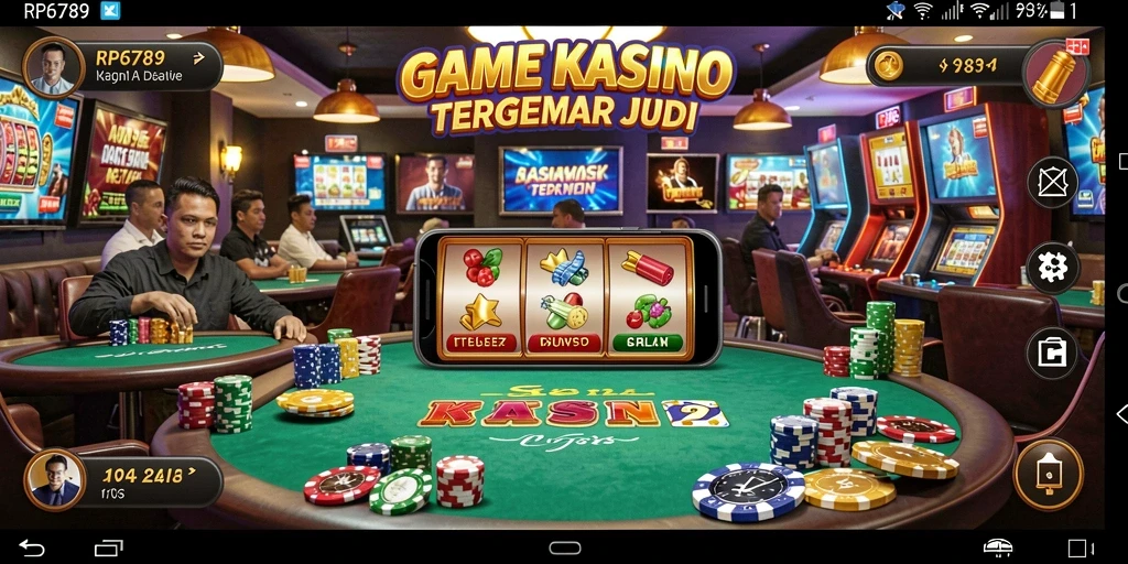 Screenshot gameplay RP6789 menampilkan keseruan permainan Kasino yang penuh warna.
