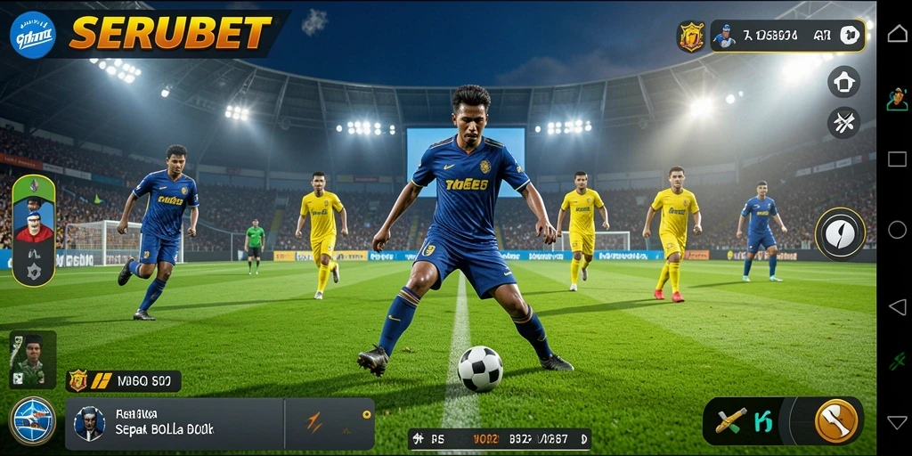 Tampilan gameplay SERUBET yang menegangkan dan seru.