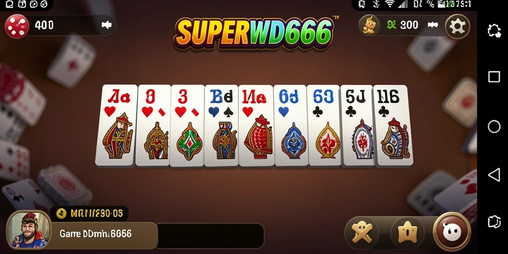 Tampilan gameplay seru dari SUPERWD666 yang menggugah semangat bermain.