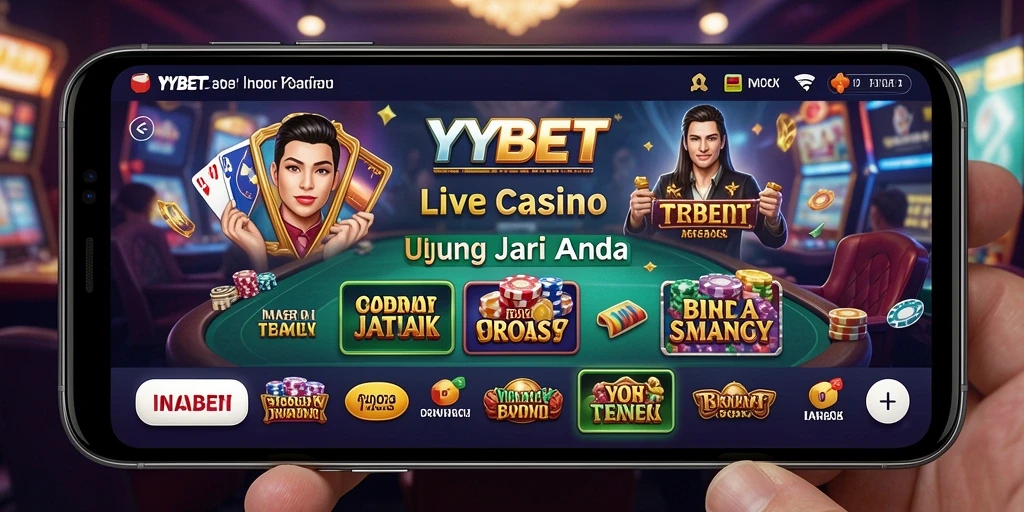 Tampilan visual yang menakjubkan dari permainan Live Casino di YYBET.