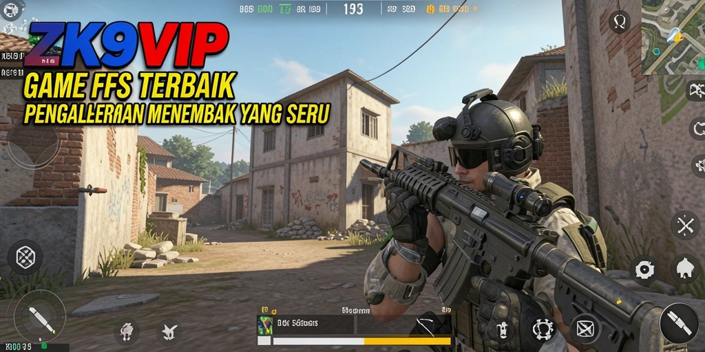 Tampilan gameplay ZK9VIP dengan aksi tembak-menembak yang seru.